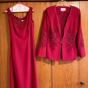 Red Forever Yours Formal Jacket Dress